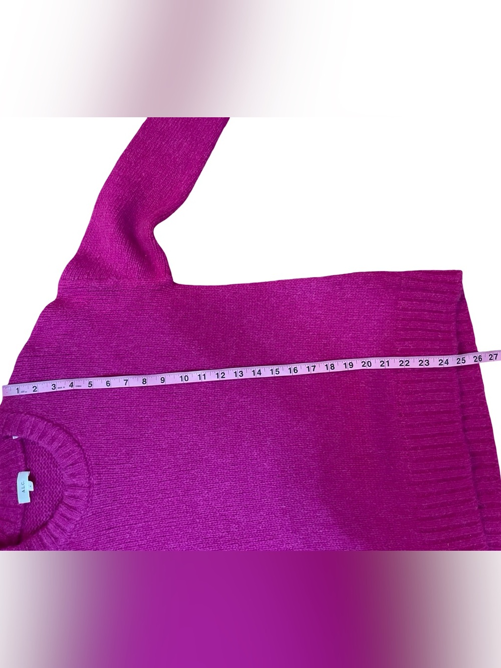 A.L.C. Lynia Fisherman Sweater Electric Pink - Picture 16 of 16